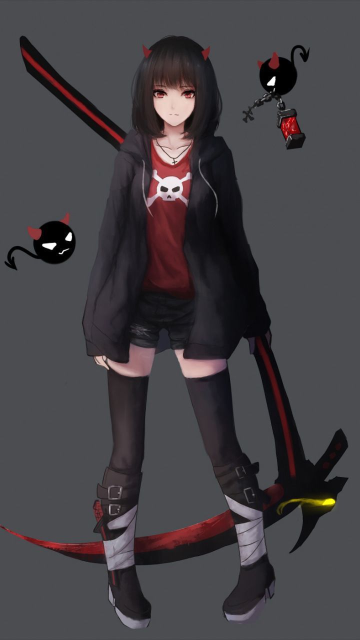 Ragazza demone ali pipistrello viola, 1280x1024 HD, Desktop