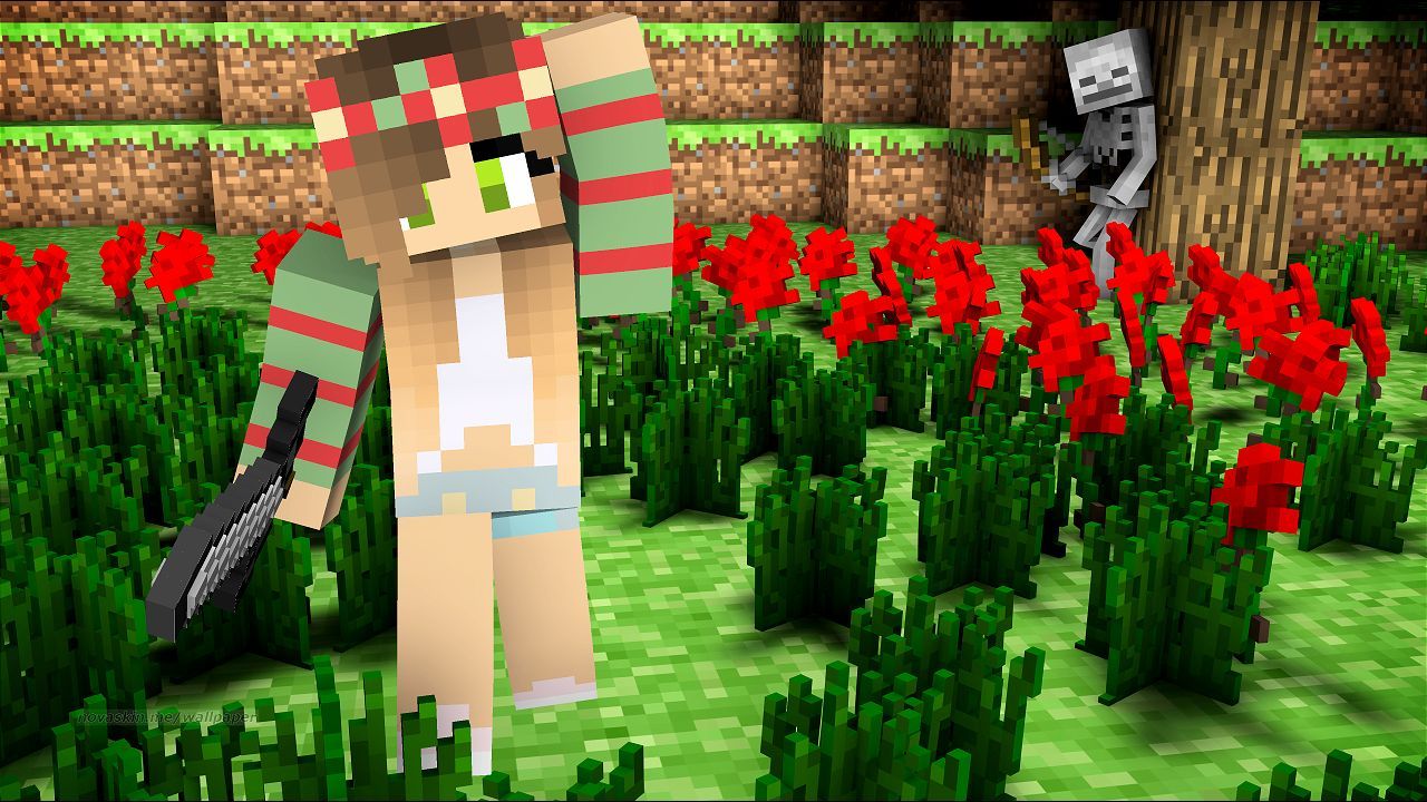 Ragazze Carine di Minecraft, gioco sandbox, 1512x987 HD, Desktop