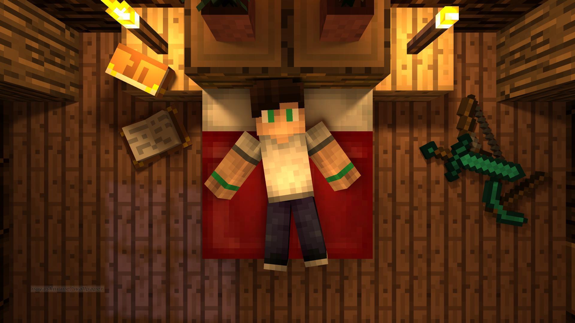 Personaggio femminile Minecraft casa, 1920x1080 Full HD 1080p, PC Desktop