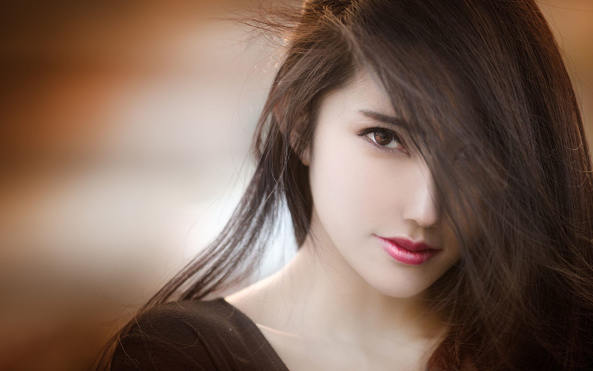 Ragazza asiatica capelli scuri, 1920x1200 Full HD+, Desktop