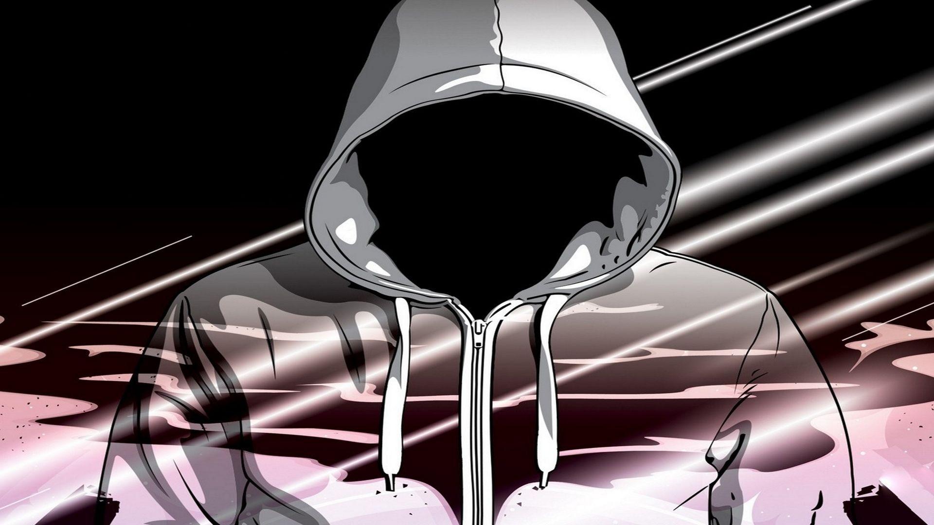 figura incappucciata bianco nero manga, 1920x1080 Full HD 1080p, PC Desktop