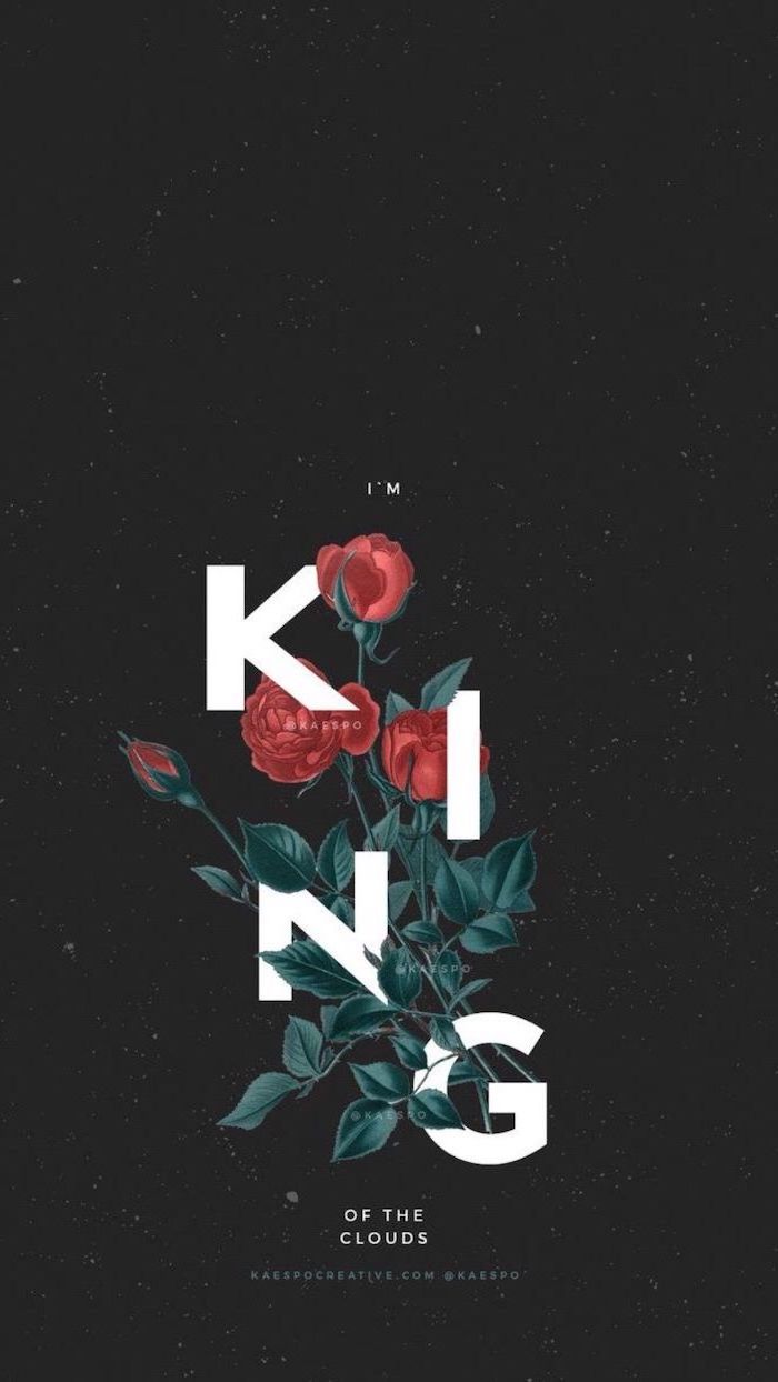 rose rosse scritta King, 700x1244 Verticale, Mobile