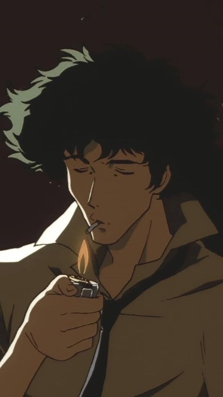 Spike Spiegel accende sigaretta, 720x1280 Verticale, Android