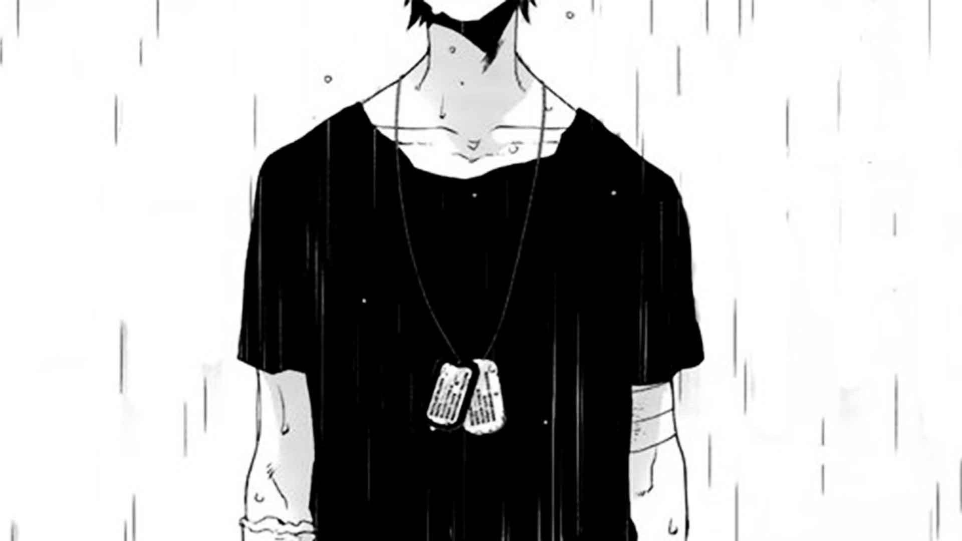 Ragazzo anime piangente bianco e nero, 2560x1440 QHD, Laptop