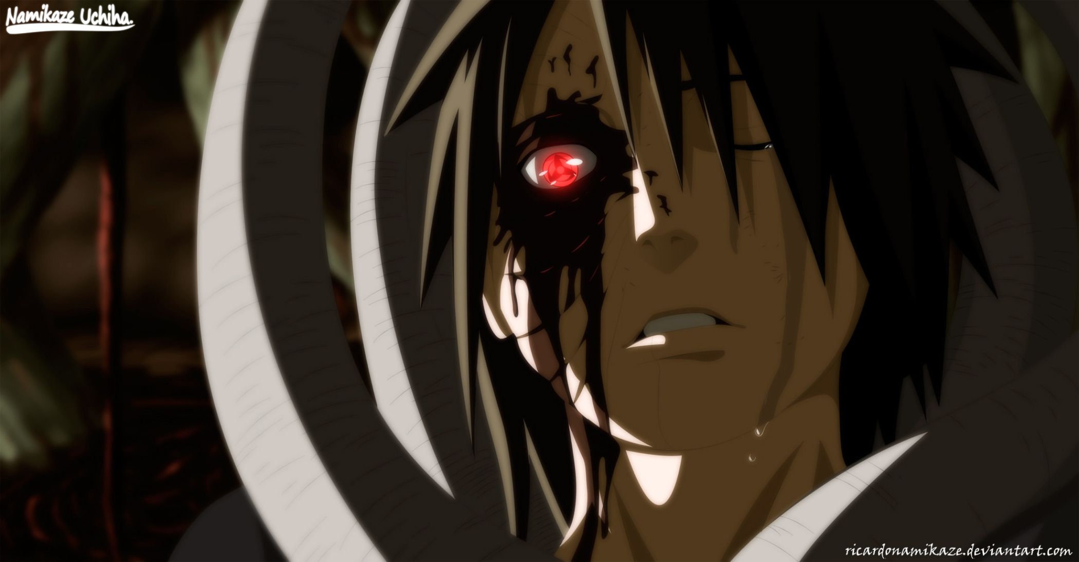 Ragazzo anime bianco e nero, 2998x2998 2K, Desktop
