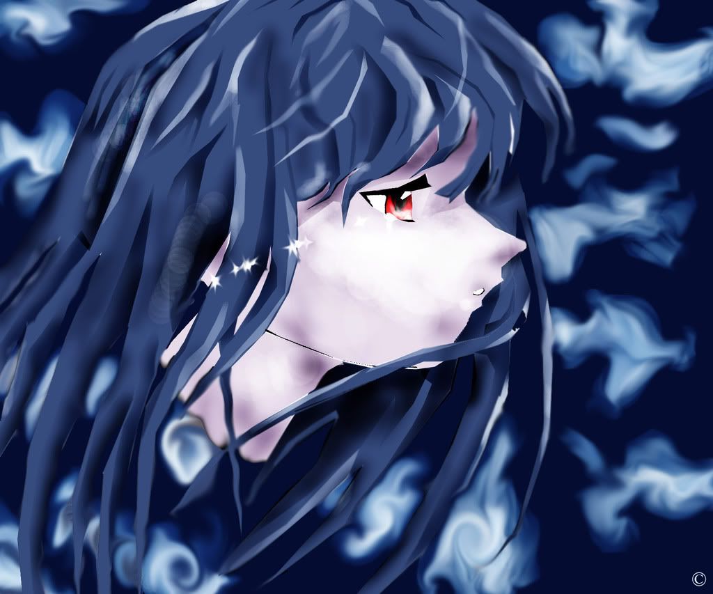Ragazza anime triste capelli neri, 1920x1080 Full HD 1080p, Desktop