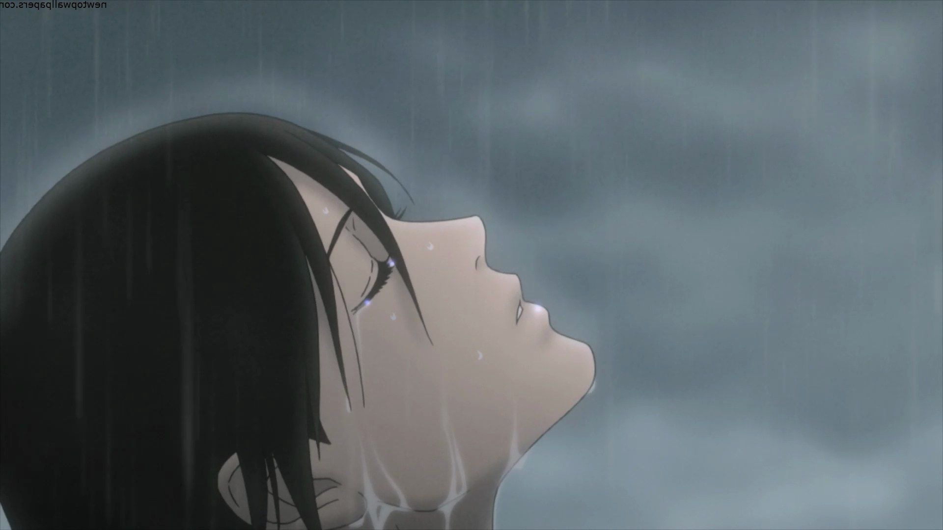 Ragazzo anime con cappuccio pioggia, 1920x1080 Full HD 1080p, PC