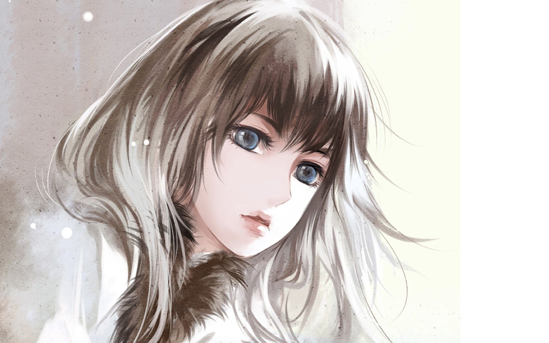 Ragazza anime capelli castani, 1920x1200 Full HD+ WUXGA, Laptop
