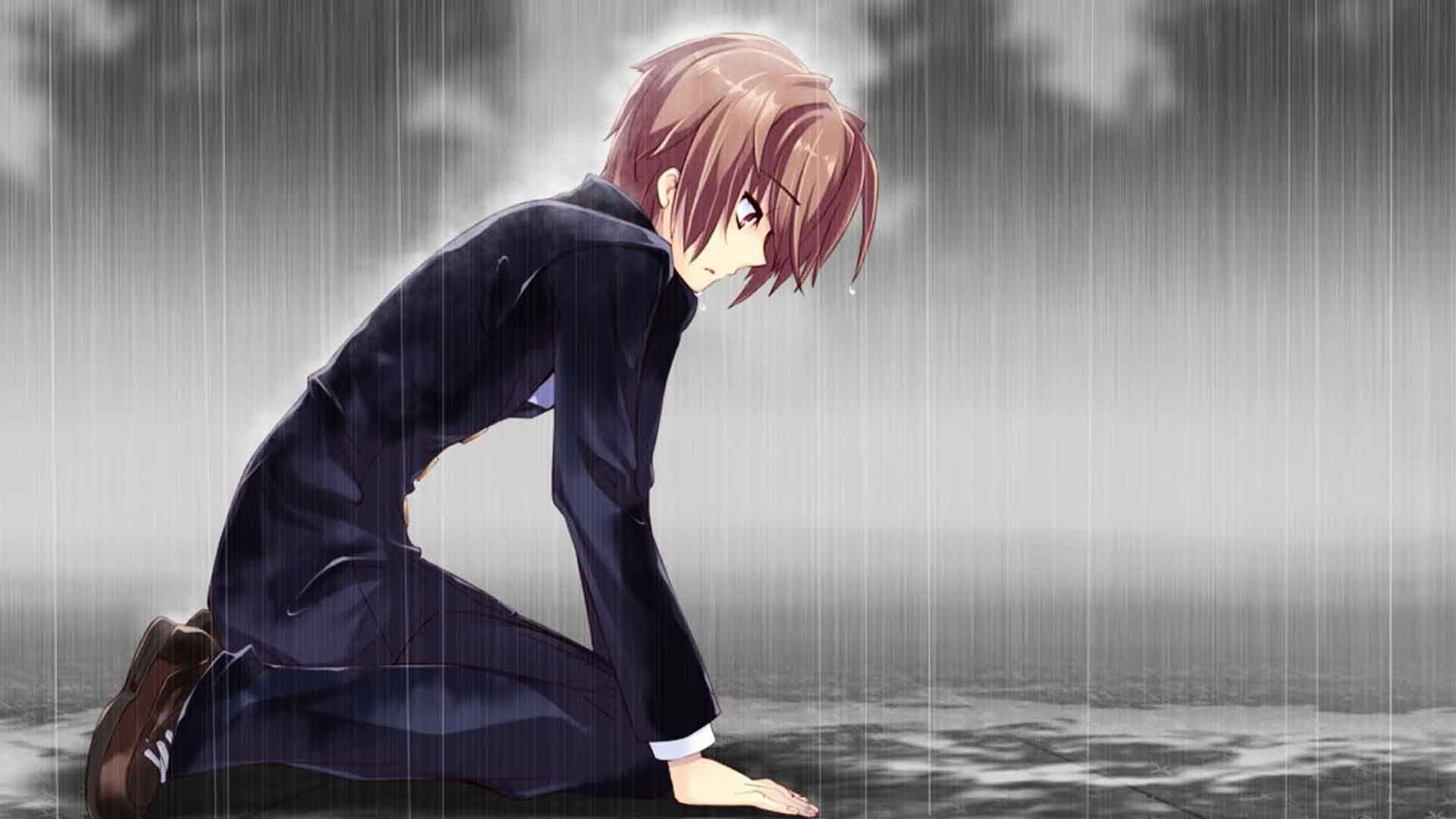 Ragazzo anime che piange, 1920x1080 1080p, Laptop