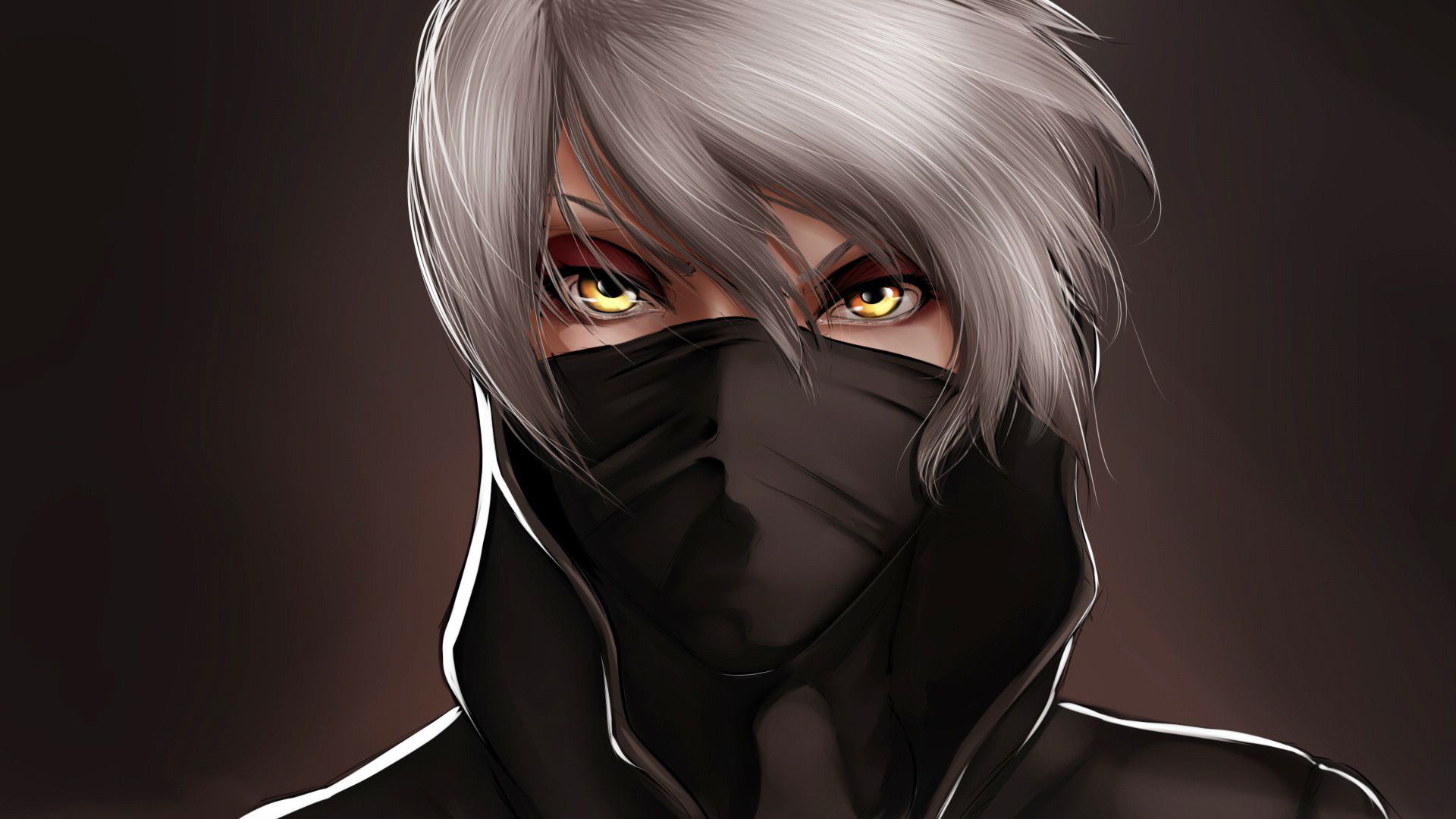 Ragazzo anime capelli grigi maschera nera, 1920x1080 Full HD 1080p, Desktop