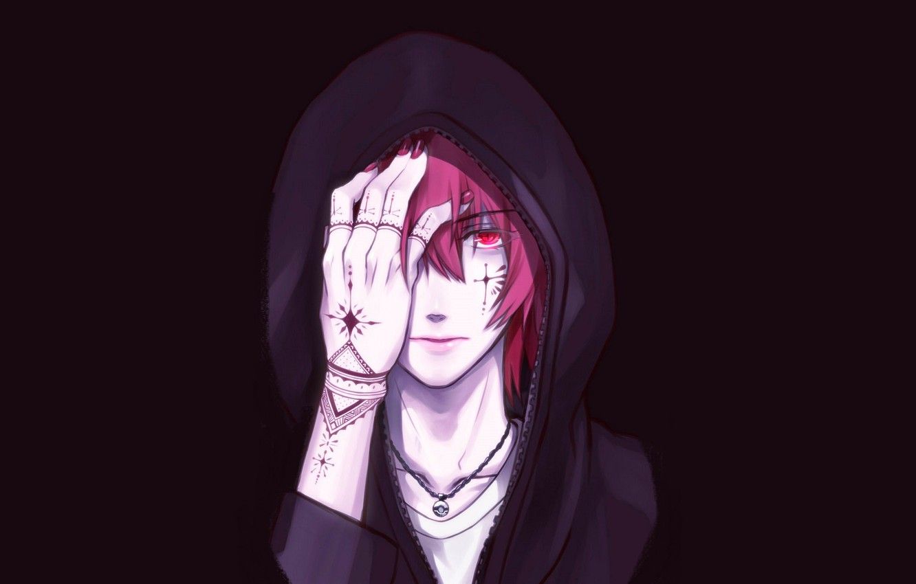 Ragazzo anime capelli rossi felpa, 1332x850 HD, Desktop