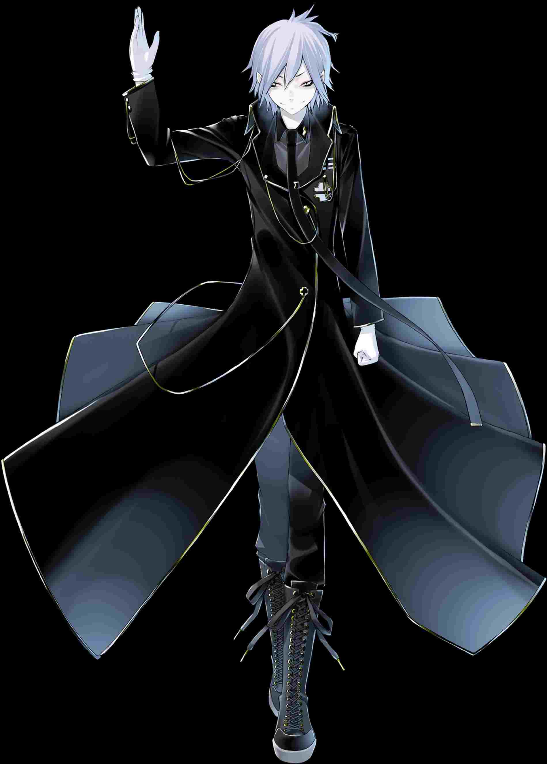 Ragazzo demone anime abito nero, 1899x2651 Verticale, Telefono