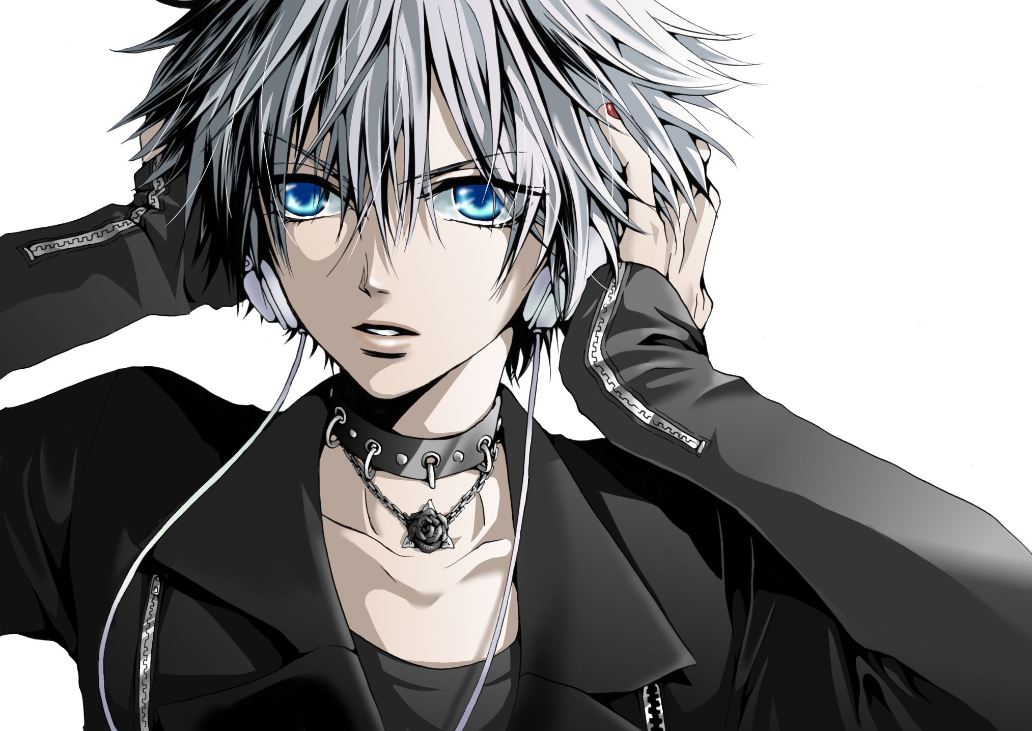 Ragazzo anime capelli argento, 2027x1437 alta risoluzione, Desktop