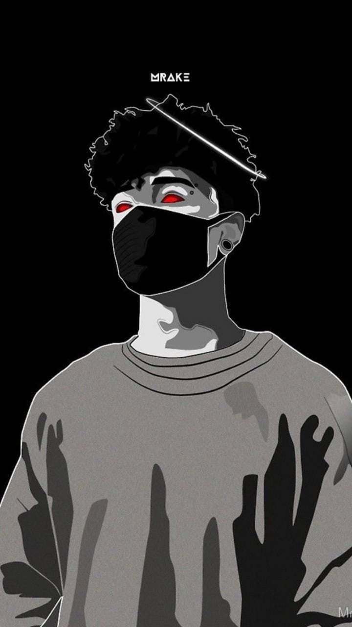 Ragazzo con mascherina nera, 720x1280 Verticale, Mobile