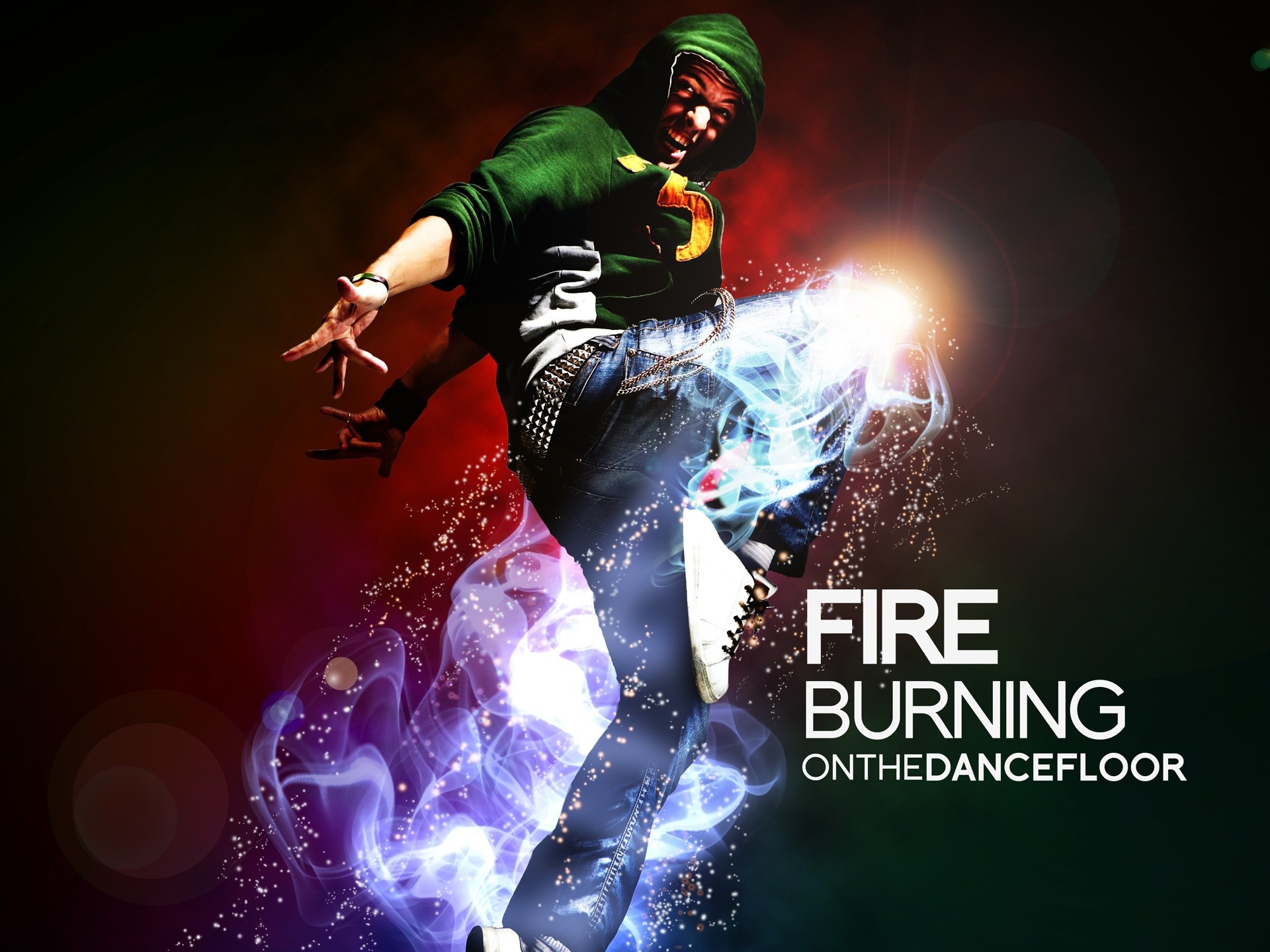 Ballerino hip hop effetto fuoco, 1920x1440 WUXGA, Laptop