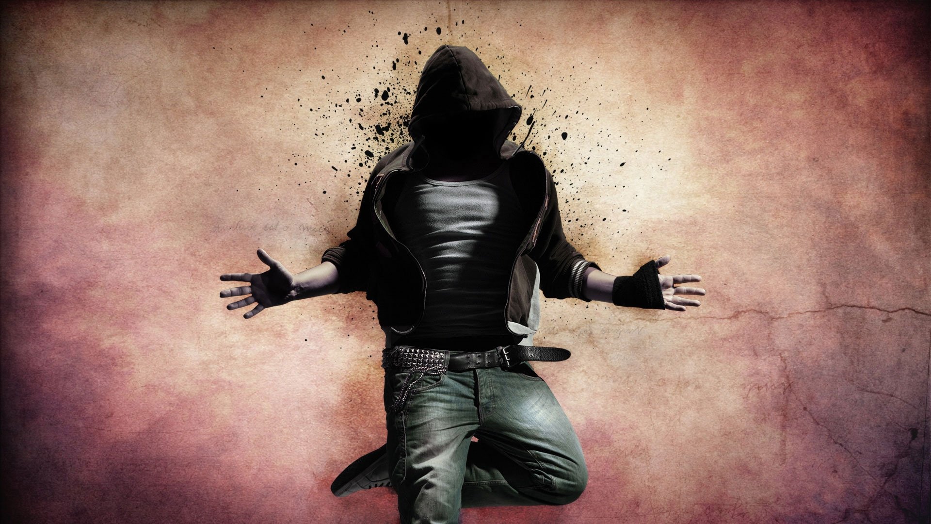 Ragazzo con cappuccio effetto dissolvenza, 1920x1080 Full HD 1080p, Desktop