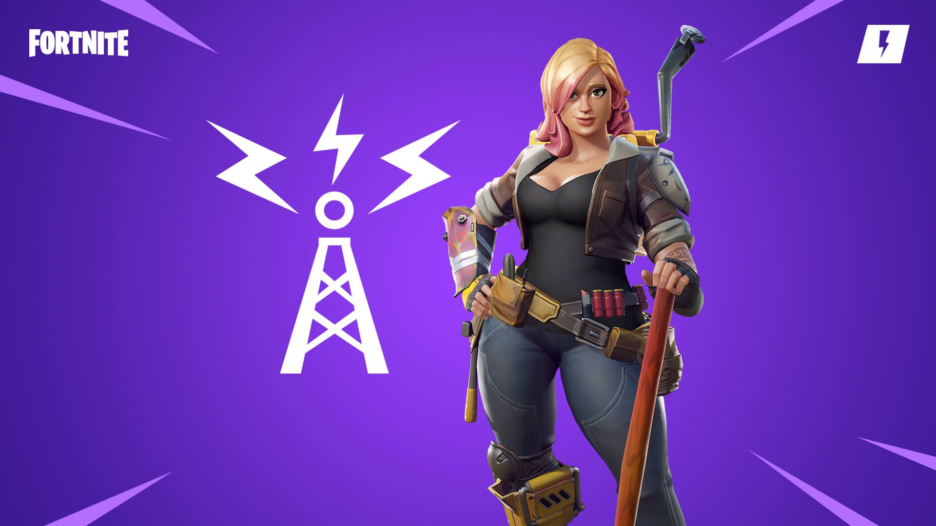 Personaggio Fortnite Ragnarok viola, 1920x1080 Full HD, Desktop