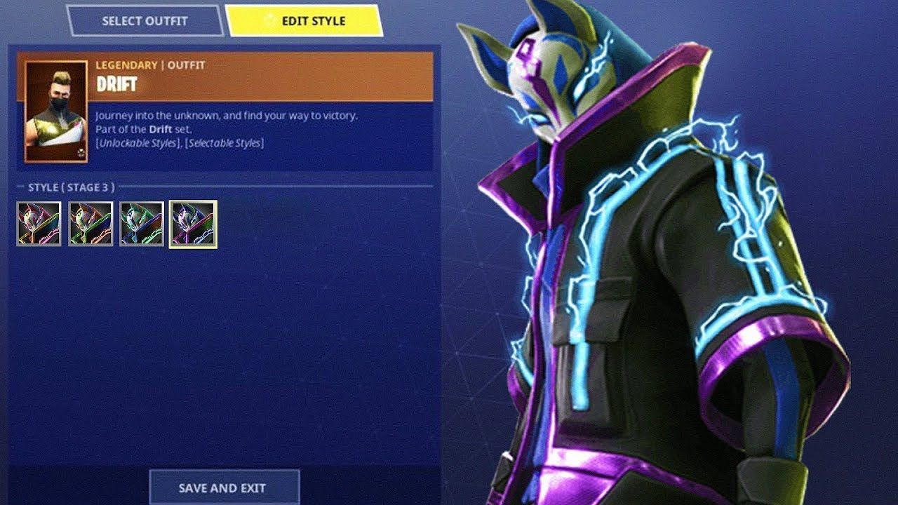 Drift Fortnite skin viola, 1280x720 720p, PC