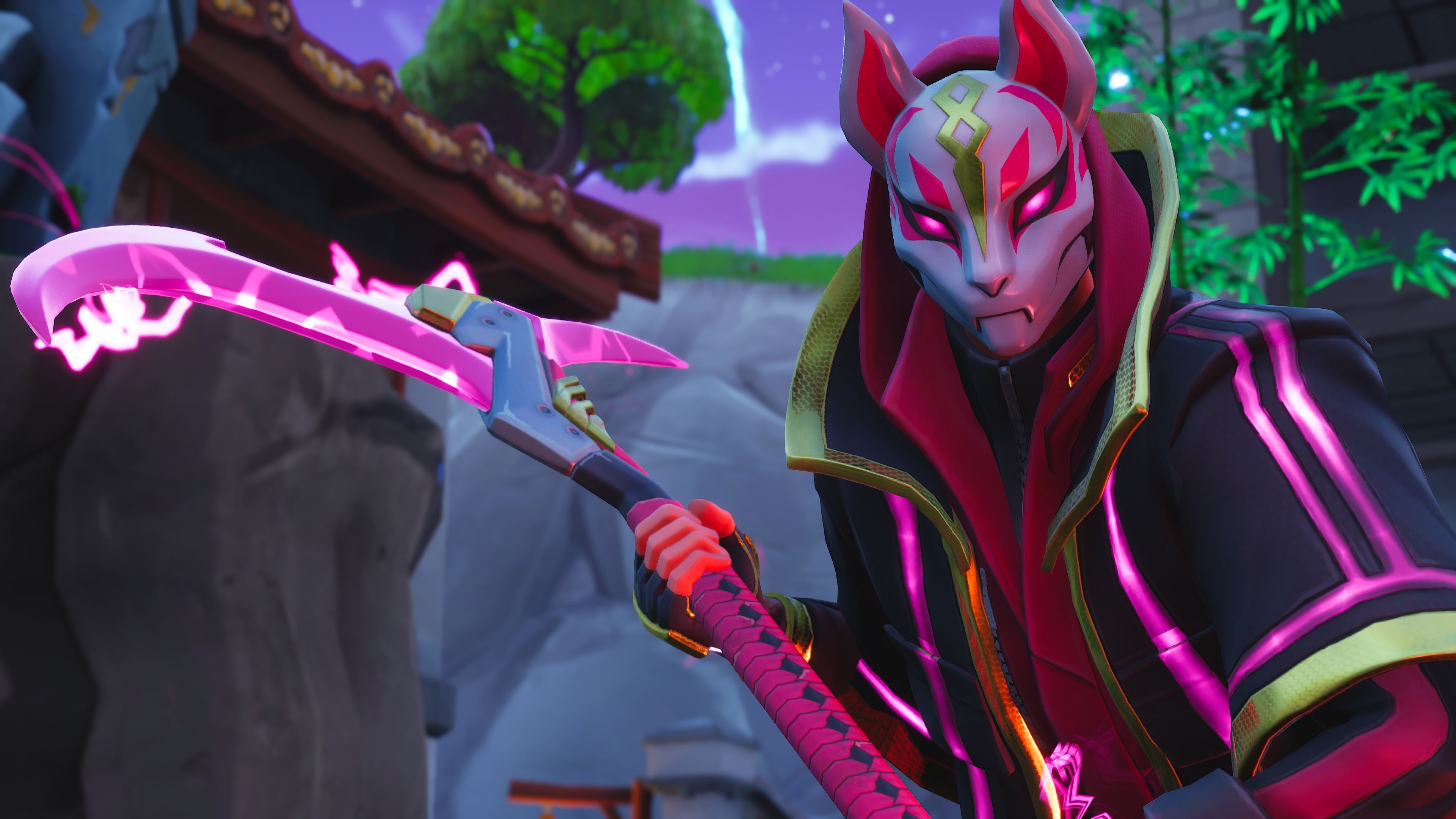 Drift Fortnite spada rosa, 3840x2160 UHD, PC 4K