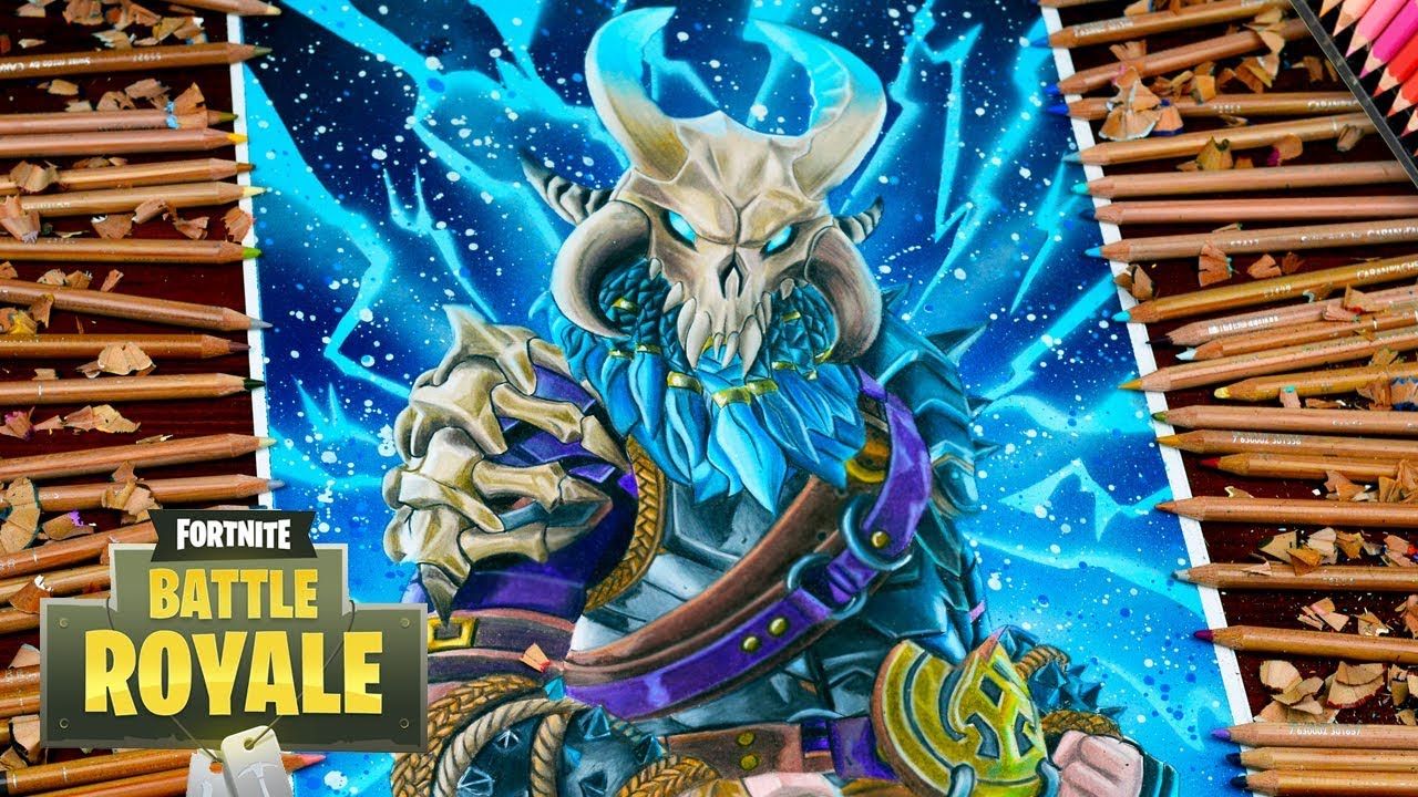 Disegno Ragnarok Fortnite matite colorate, 1280x720 HD, Desktop