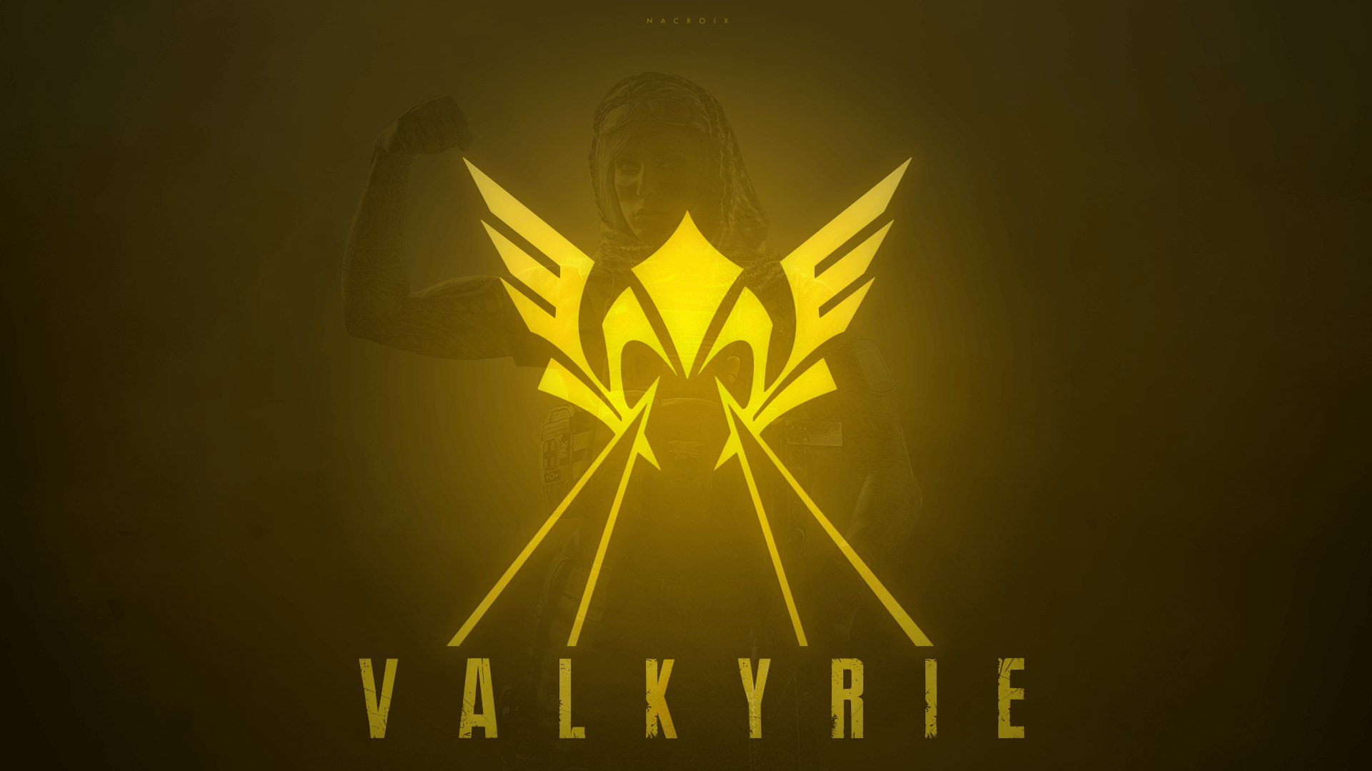 Logo Valkyrie giallo Rainbow Six, Rainbow Six Siege, 1920x1080 1080p, Desktop