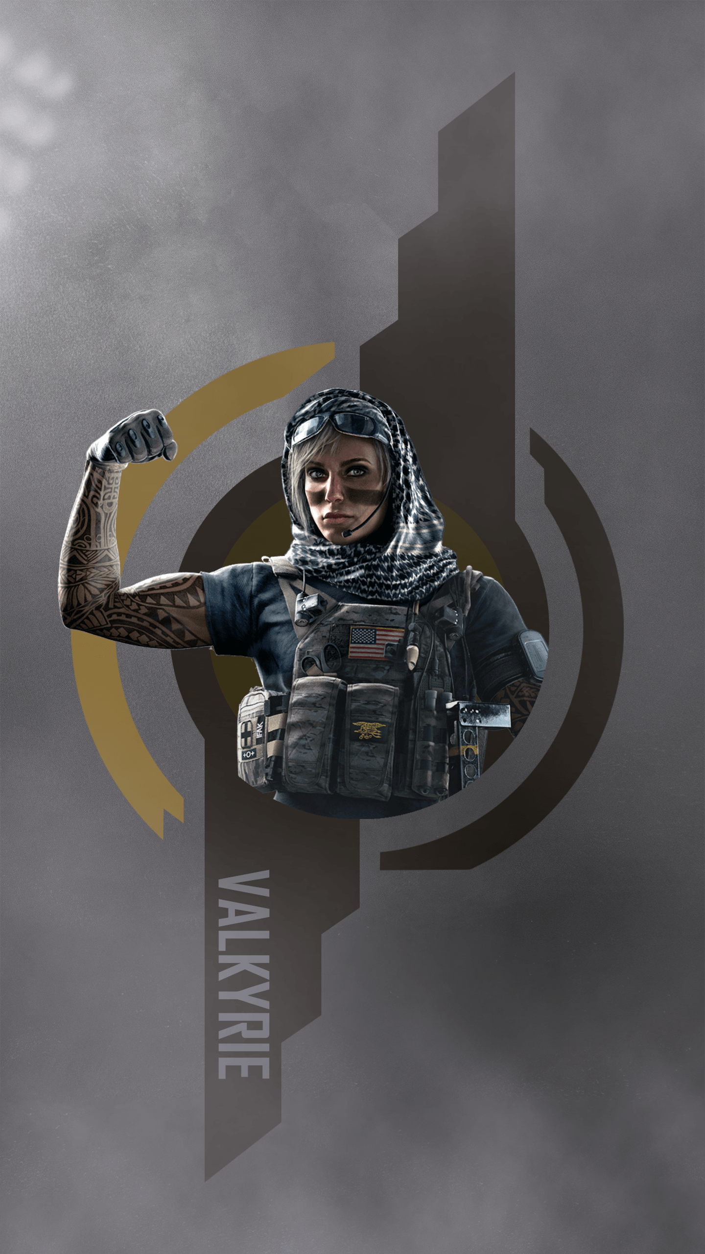 Valkyrie Rainbow Six Siege, 1440x2560 Full HD Verticale, Smartphone