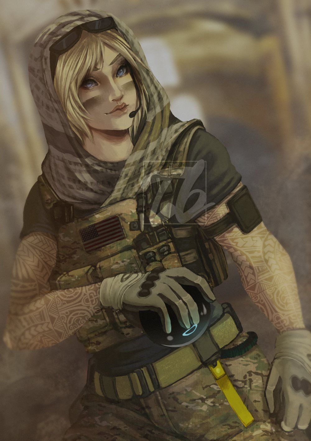 Valkyrie Rainbow Six Siege operatrice, 1000x1415 Full HD Verticale, Smartphone