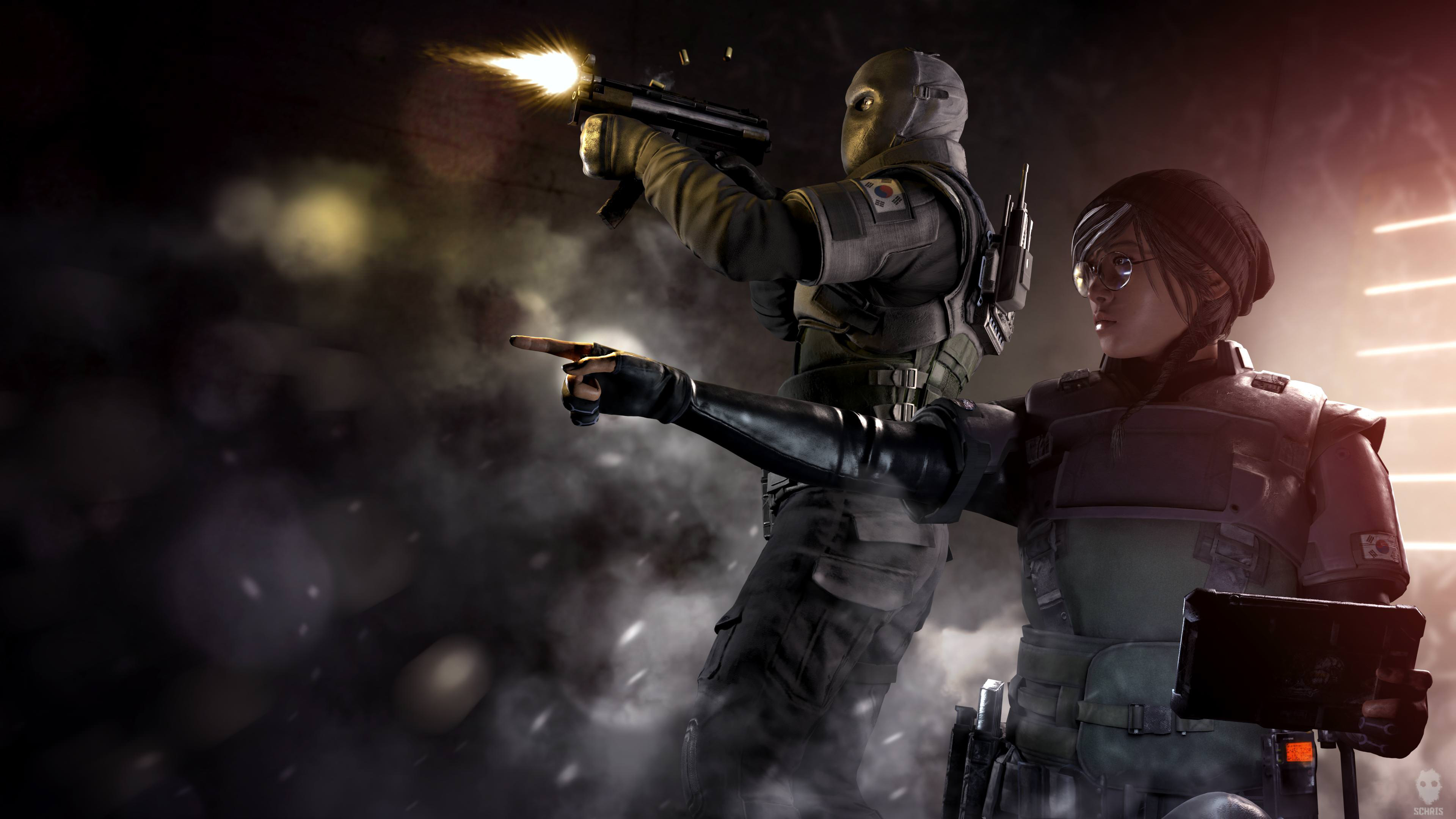 Operatori Rainbow Six Siege combattimento, 3840x2160 4K Ultra HD, Monitor 4K