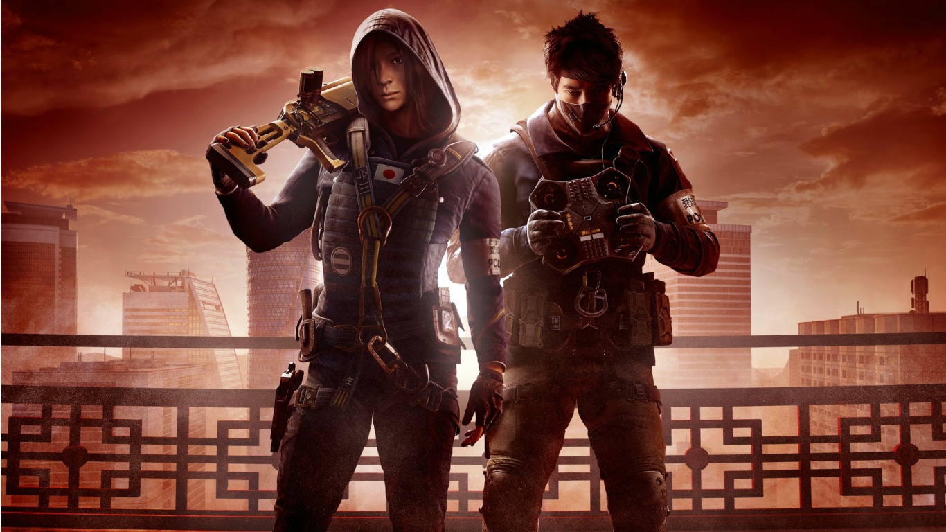 Operatori Rainbow Six Siege armati, 1366x768 HD, PC Desktop