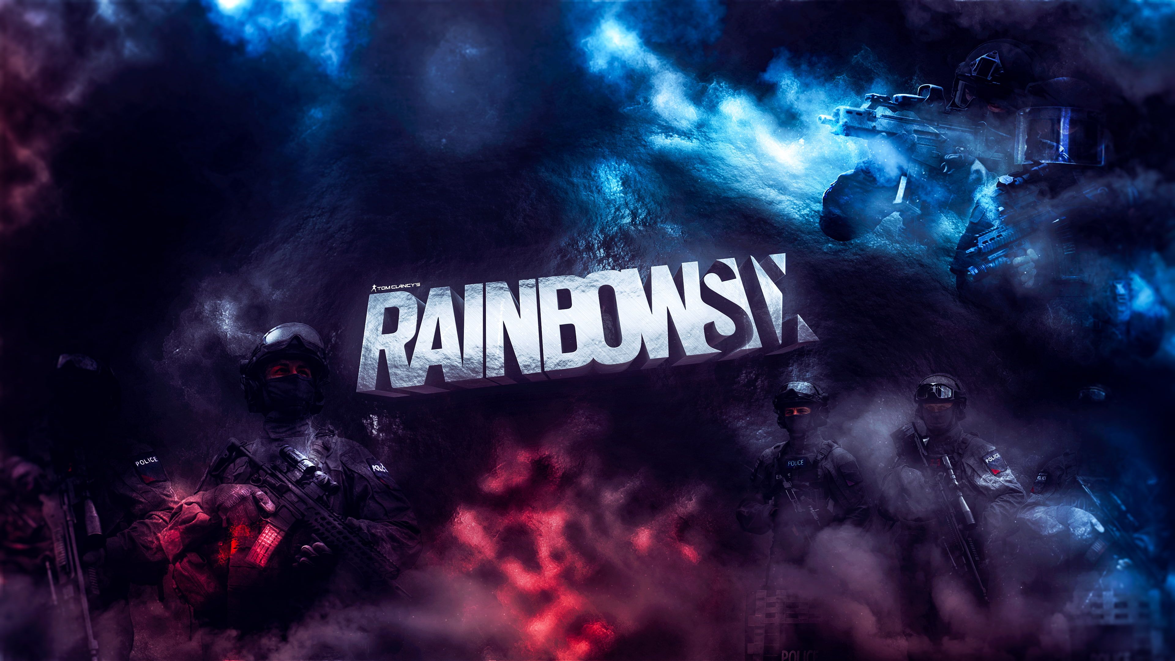 Logo Rainbow Six Siege, 3840x2160 4K, Desktop 4K