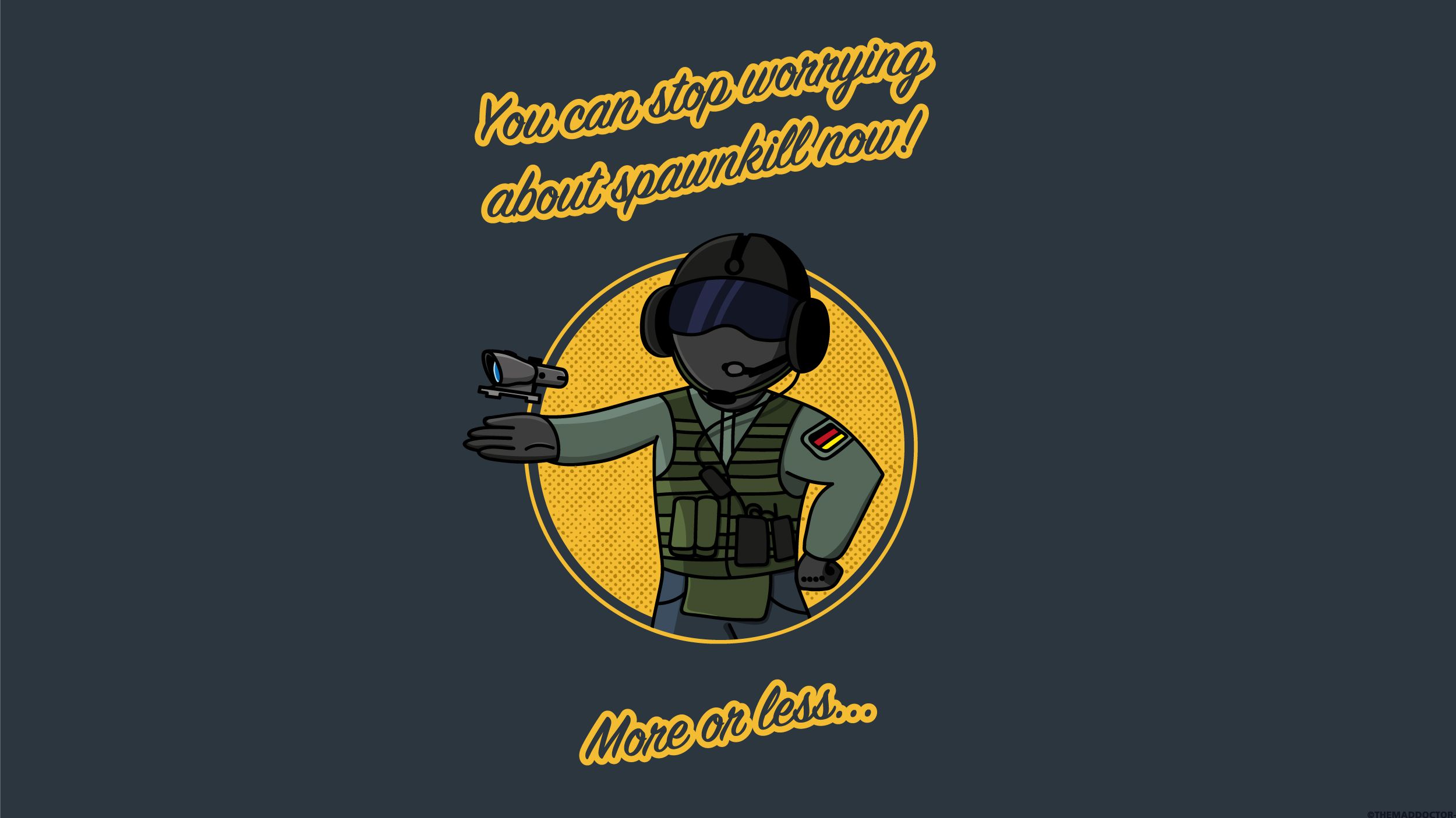Jäger Vault-Boy Rainbow Six, 2500x1406 alta risoluzione, Desktop