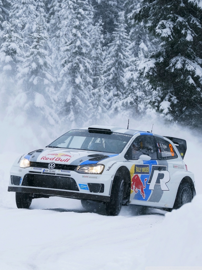 Volkswagen Polo rally neve, 768x1024 Full HD Verticale, Smartphone