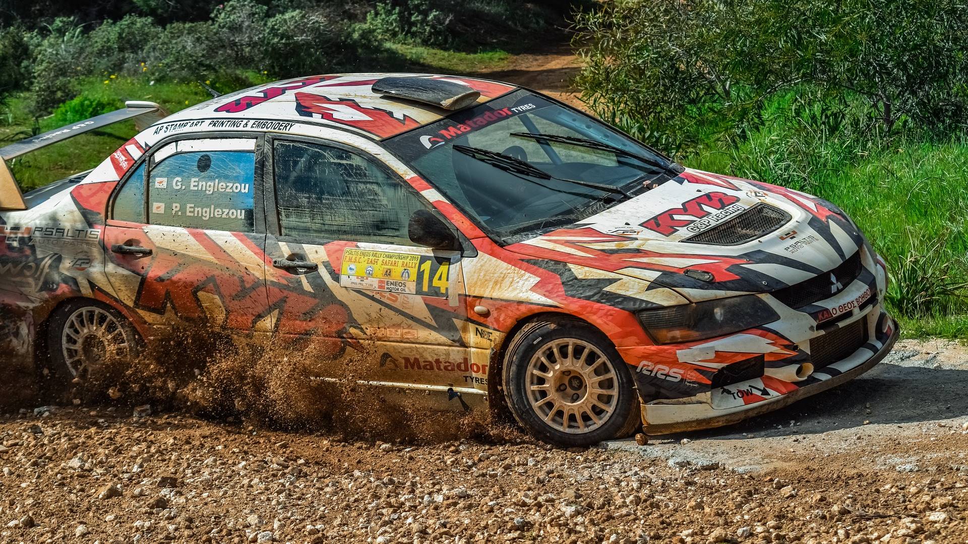 Auto rally Mitsubishi Lancer sterrato, 1920x1080 1080p, Desktop