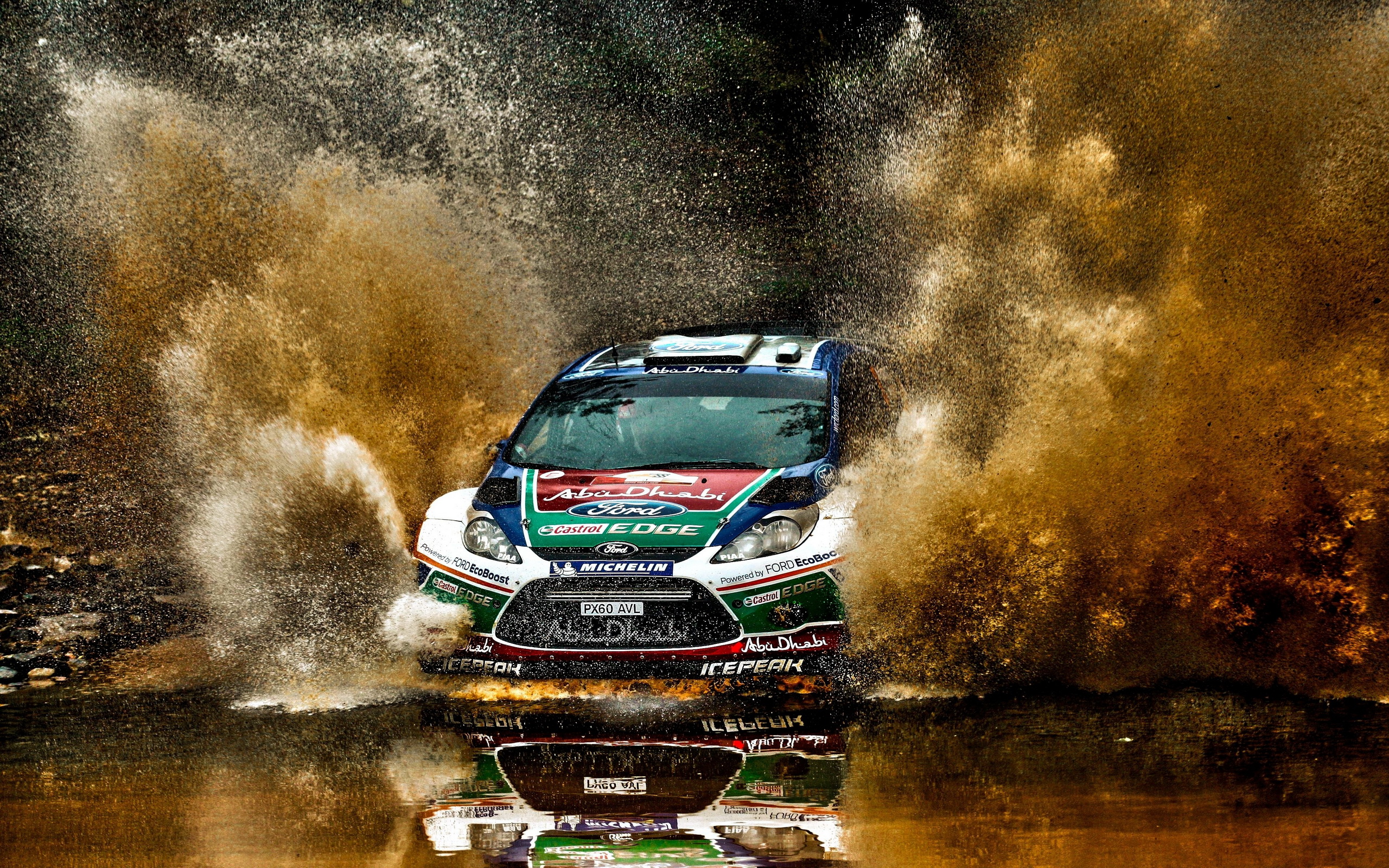 Auto rally acqua fango, 2560x1600 2K+, MacBook Pro