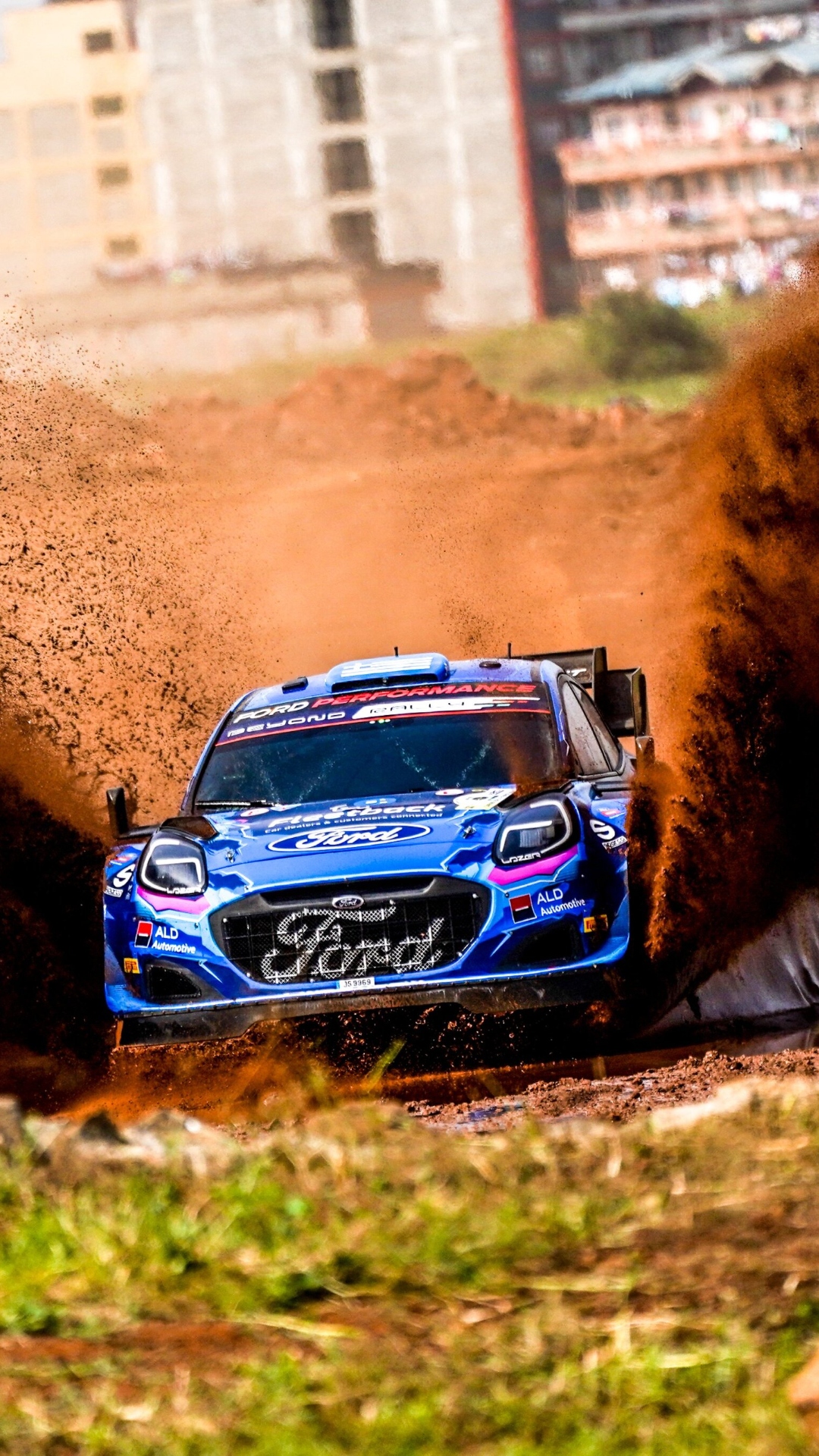 Ford rally car dirt, 1080x1920 Verticale, Samsung Galaxy
