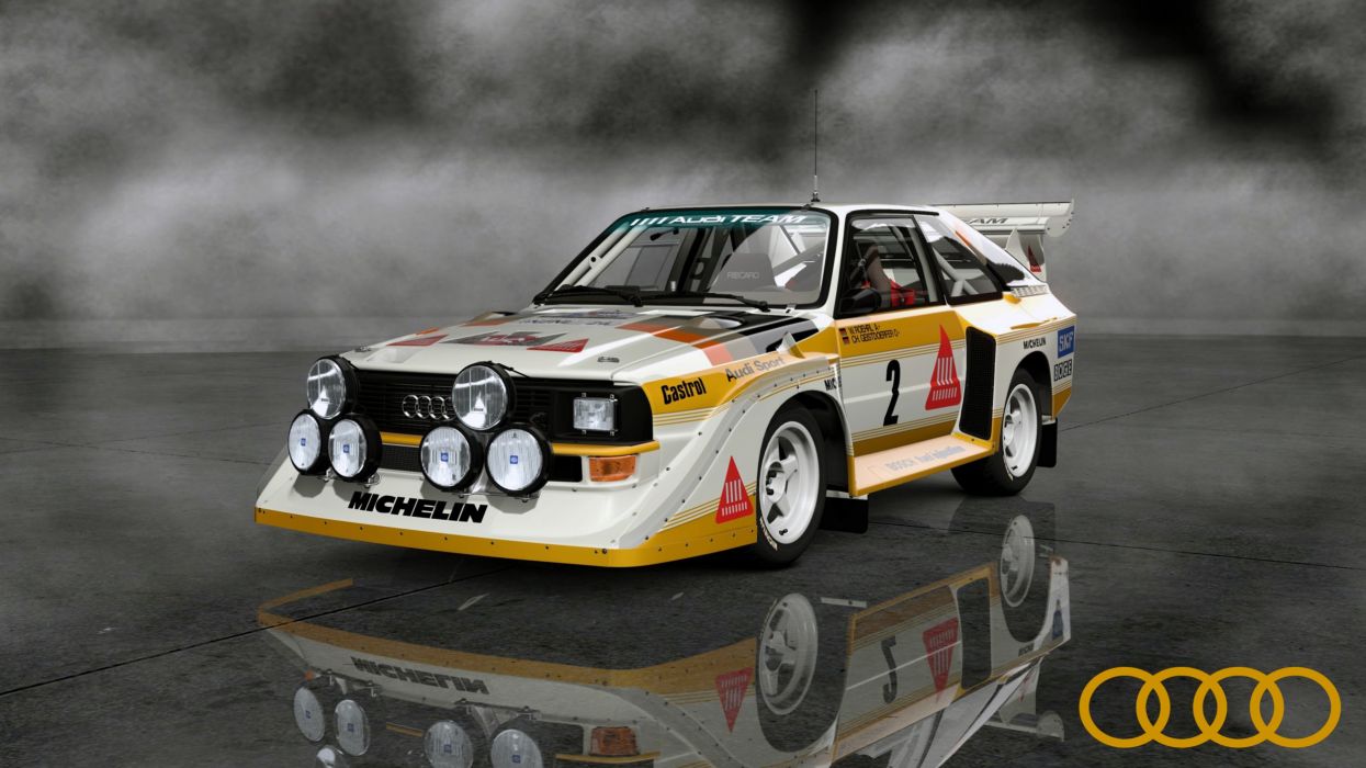 Audi Quattro rally car, 1245x700 HD, Desktop