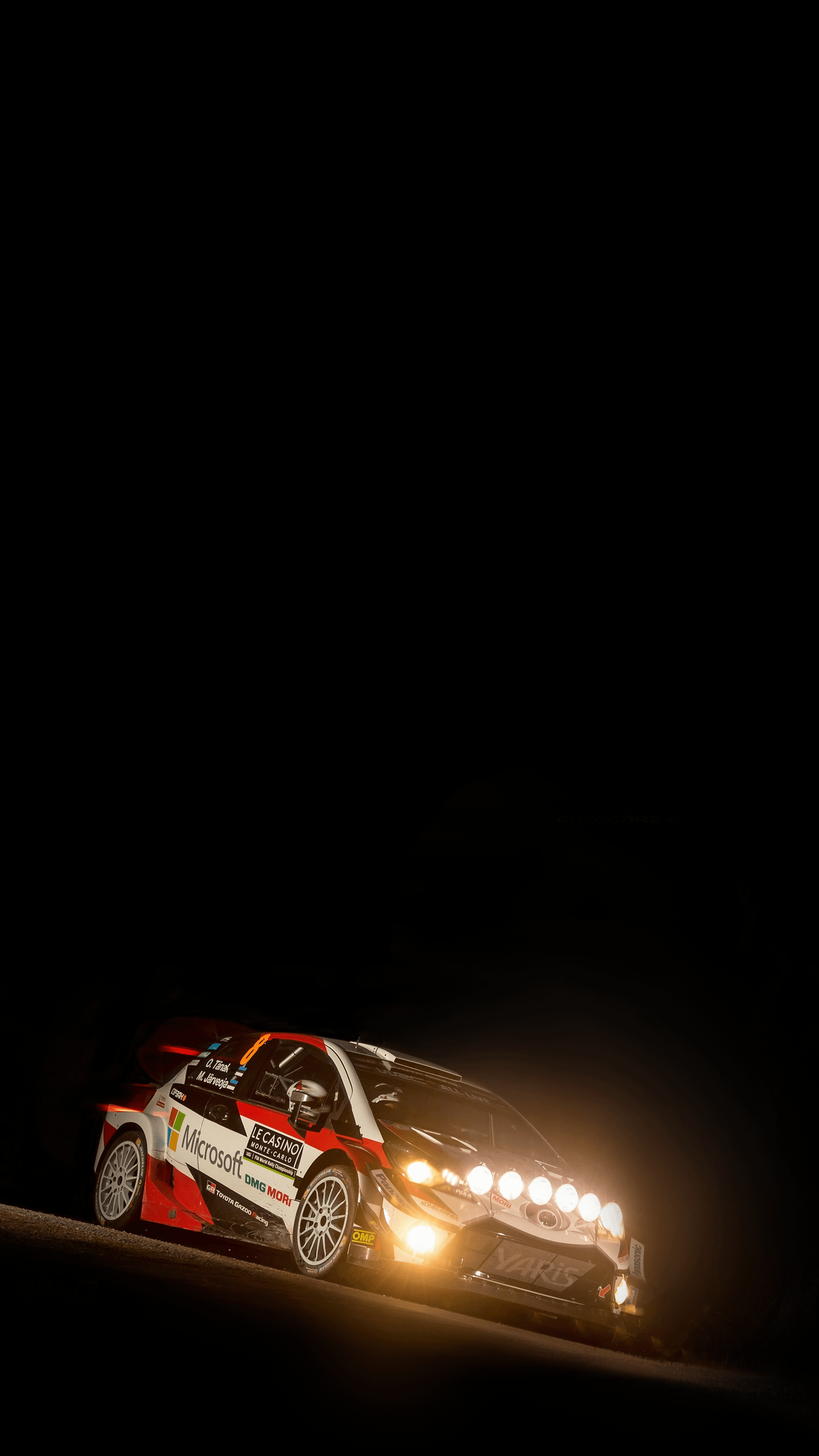 Auto rally sfondo nero, 1440x2560 Verticale, Telefono