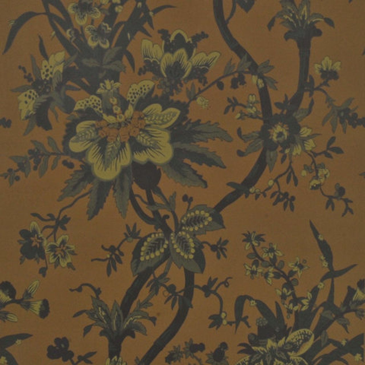 Fiori esotici su fondo tabacco, 1280x1280 HD, Desktop