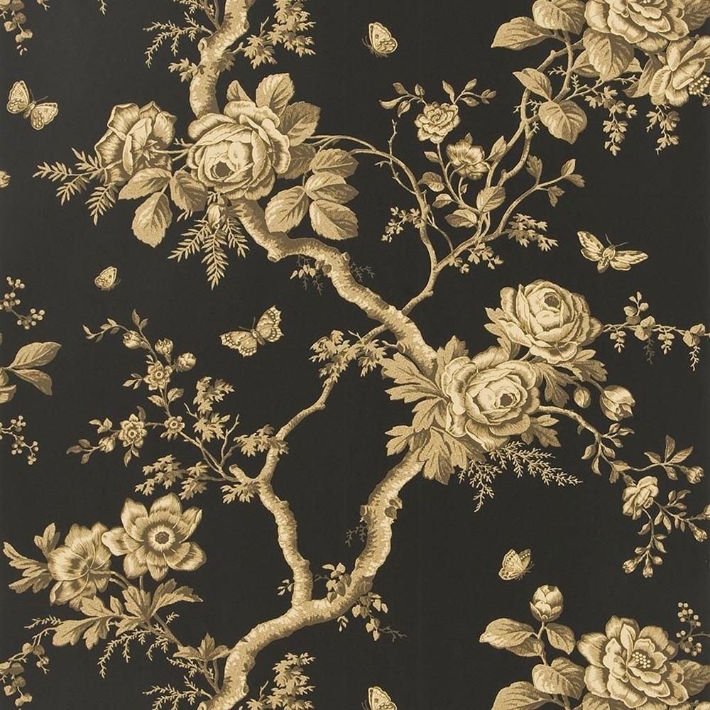 Rose dorate ramo su nero, 1000x1000 HD, iMac