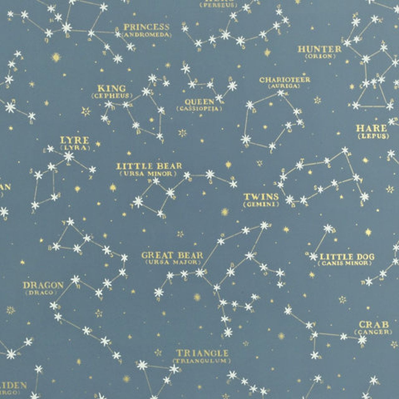 Costellazioni e stelle su verde acqua, 1280x1280 HD, Desktop