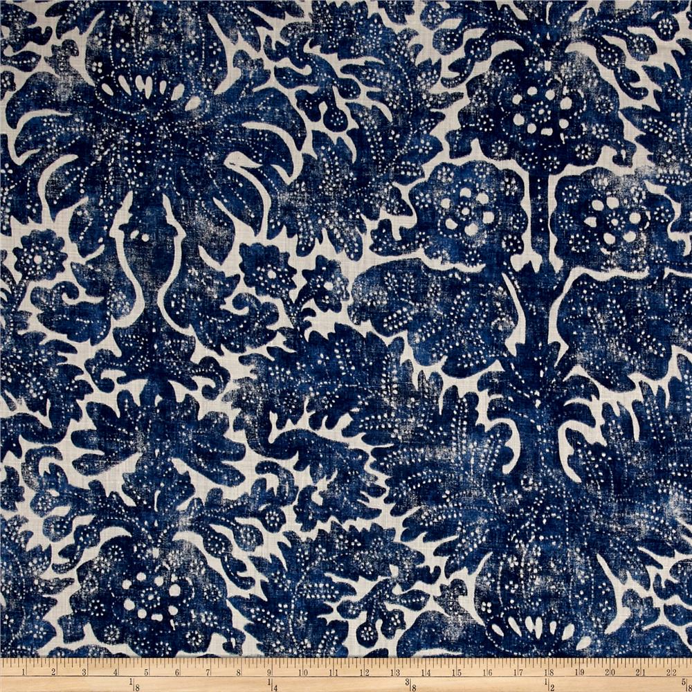 Batik floreale blu denim, 1000x1000 HD, Desktop