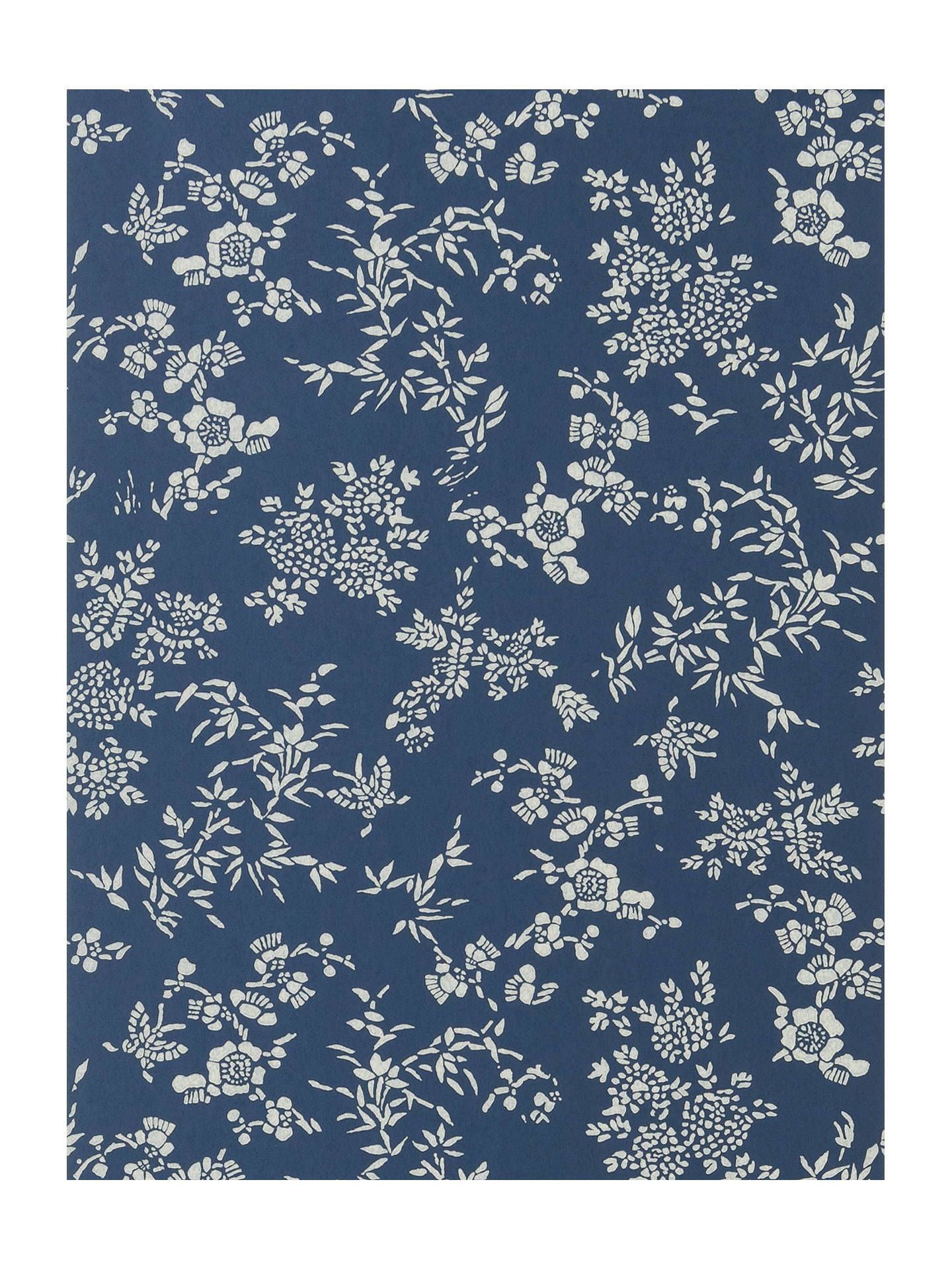 Fiori bianchi su blu indaco, 1440x1920 Verticale, Telefono