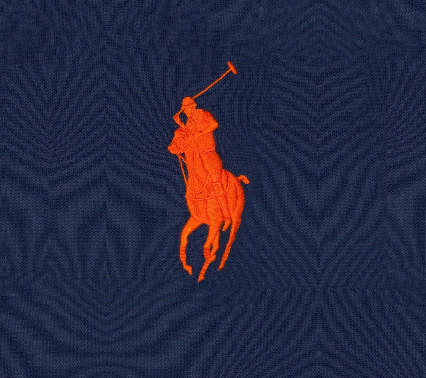 Cavaliere Polo arancione su blu, 1440x1280 720p, Laptop