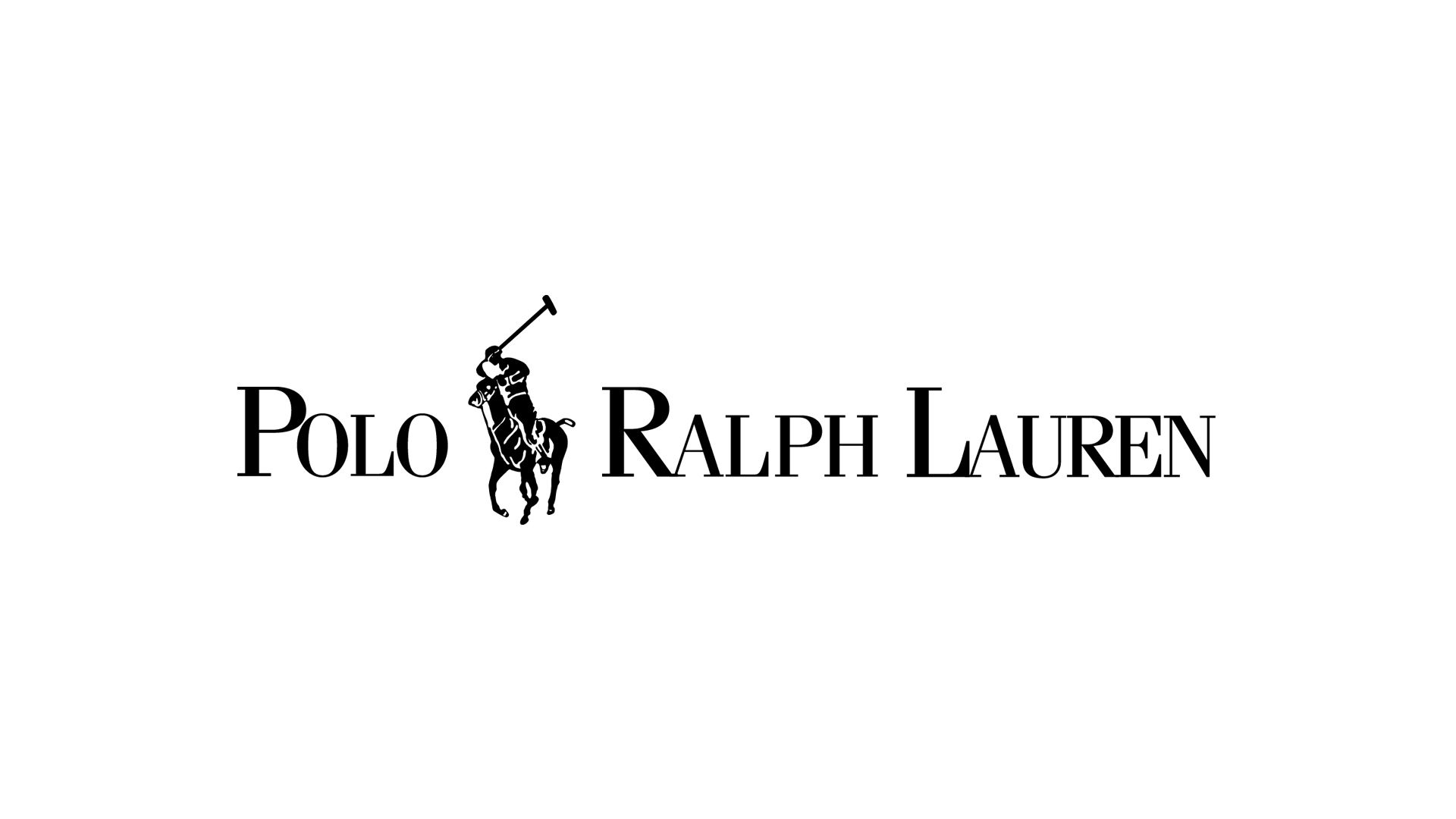 Logo Polo Ralph Lauren nero su bianco, 1920x1080 Full HD 1080p, PC Desktop