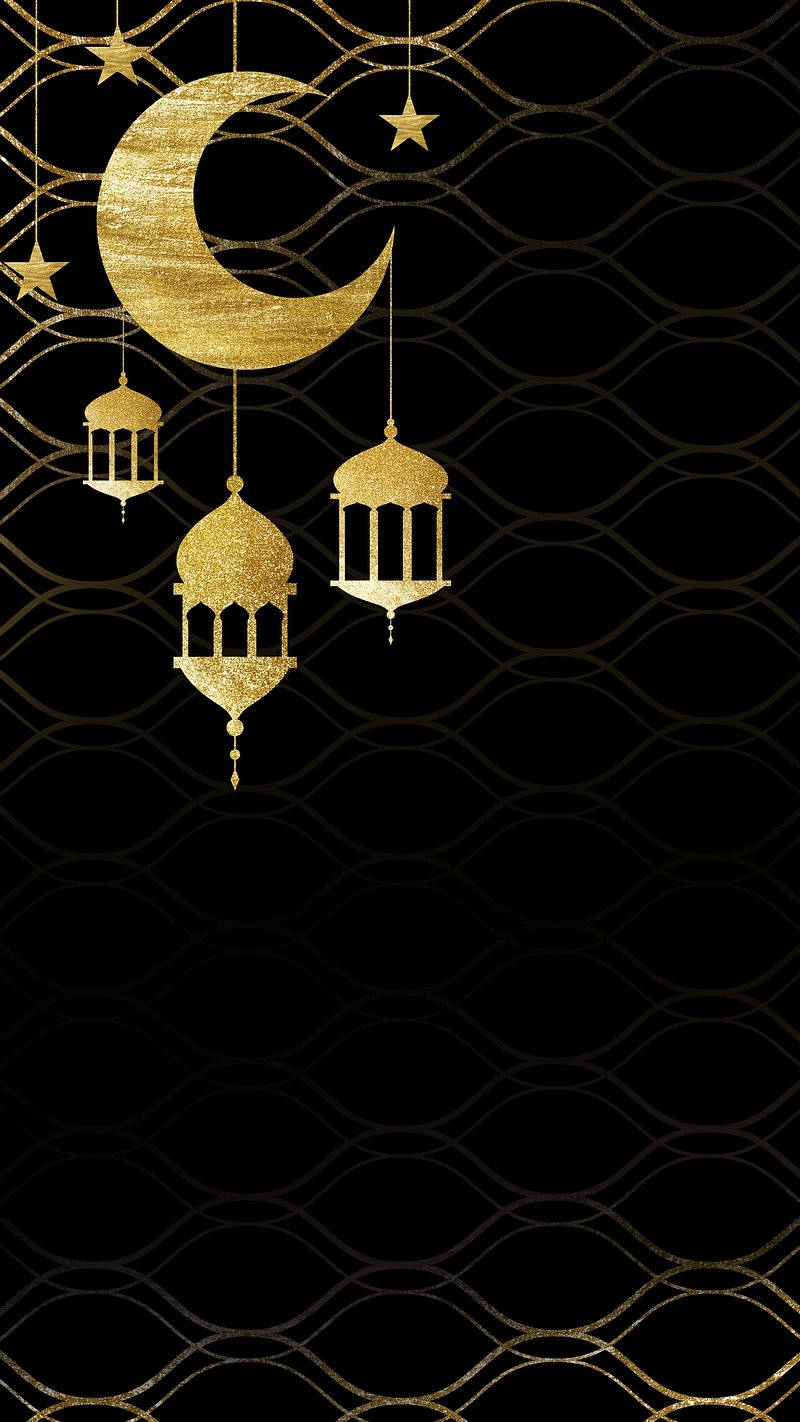 Luna e lanterne dorate Ramadan, 800x1422 Full HD Verticale, Smartphone