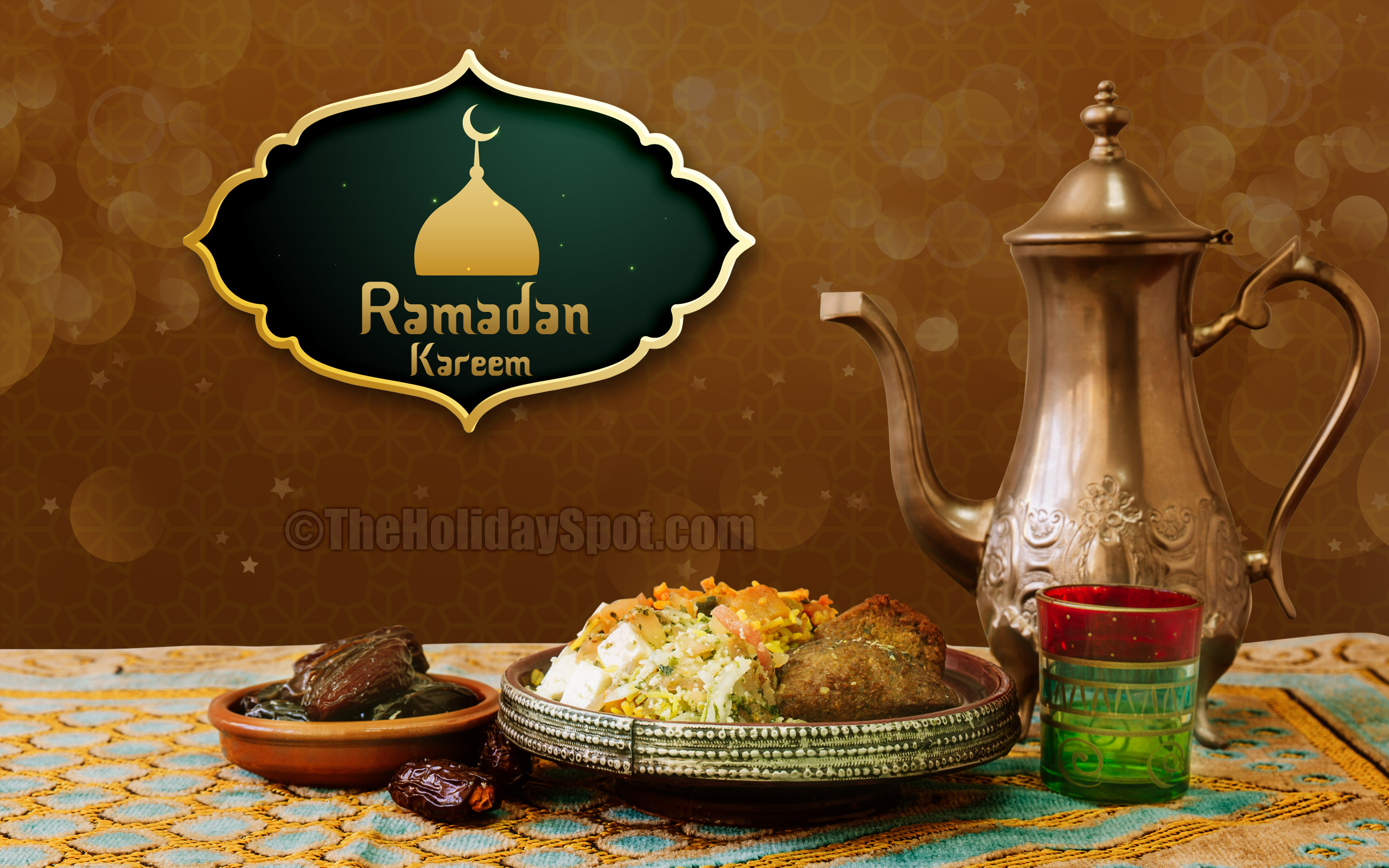 Ramadan Kareem cibo e teiera, 2560x1600 WQXGA, Desktop