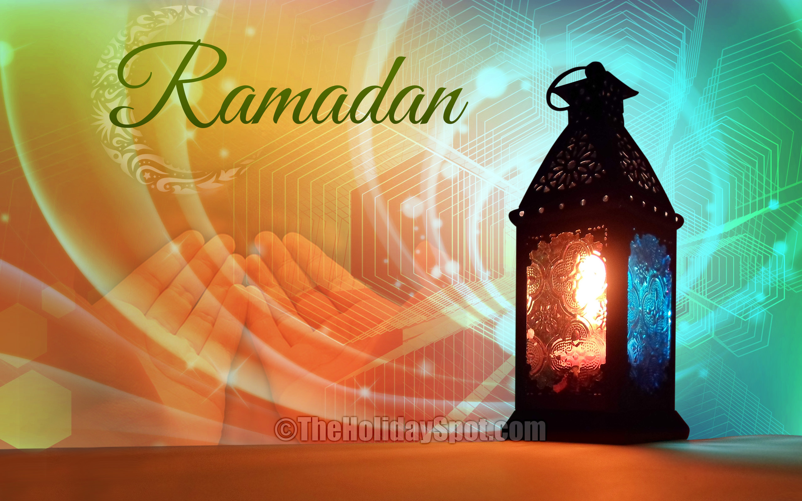 Lanterna Ramadan mani preghiera, 2560x1600 2K+, PC