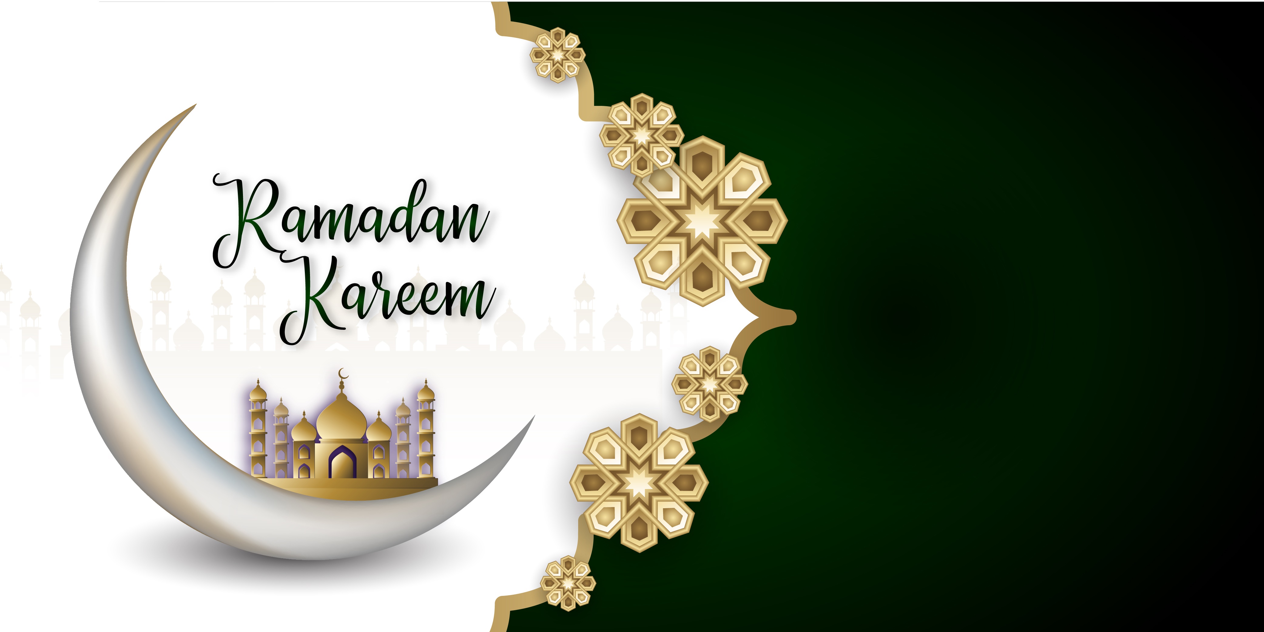 Luna crescente moschea Ramadan Kareem, 4167x2083 4K, Desktop 4K