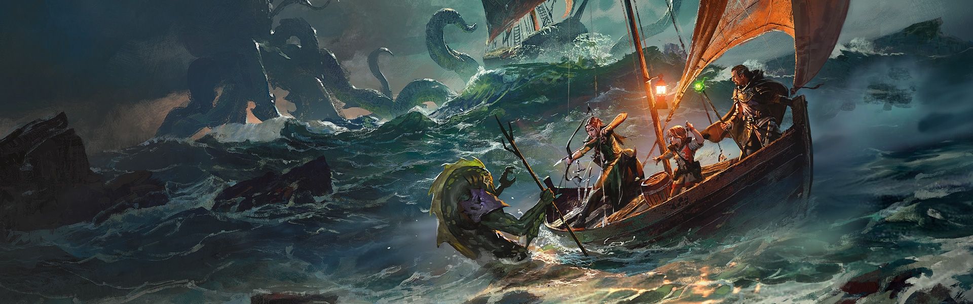 Barca in mare tempestoso D&D, 1920x600 21:9, Ultrawide