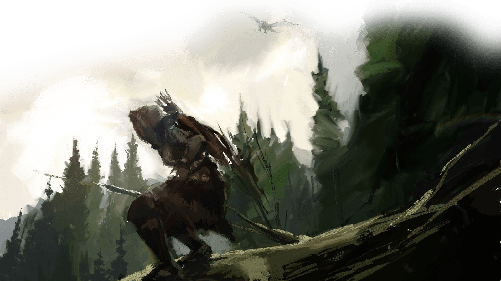 Ranger con arco nella foresta, 1600x900 HD, iMac